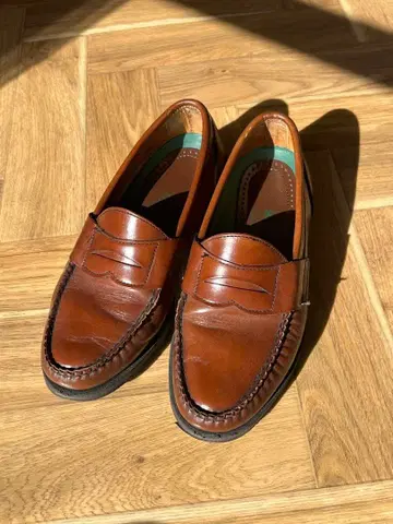 SEBAGO 브라운 가죽 로퍼 7E usa 핸드쏘운