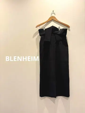 BLENHEIM 벨트 포함 롱 타이트 스커트 내로우 스커트 XS