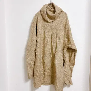 새상품급 BABATON 터틀넥 니트 XS 베이지 롱 기장 원피스