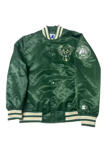 e251 STARTER 스타터 밀워키 백스 로고 바시티 자켓