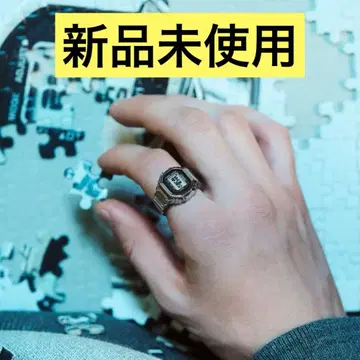 새상품 CASIO 카시오 링 워치 CRW-001-1JR 실버