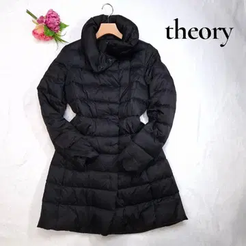 [ 인기 ] theory 롱 다운 자켓 숄카라 A라인 블랙 M