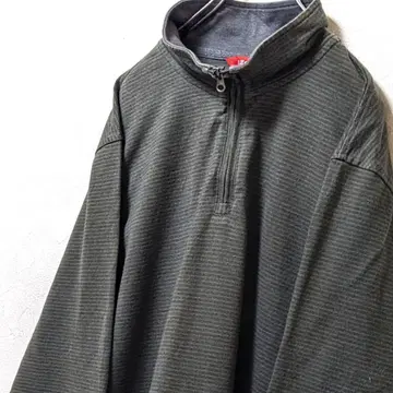 아이조드 하프 지퍼 맨투맨 트레이닝복 그린 L 구제 의류