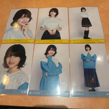 하야시 루나 노기자카46 랜덤 브로마이드 6종 컴프 최신