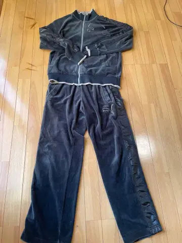 Puma 플리스 저지 세트 M 그레이 블랙