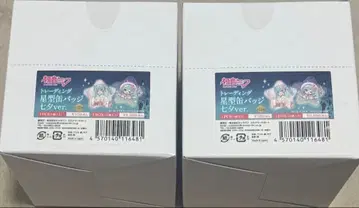 하츠네 미쿠 별 모양 캔뱃지 2BOX