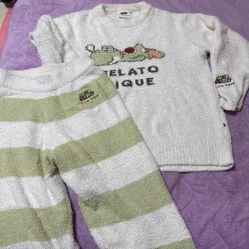 GELATO PIQUE 플리스 룸웨어 셋업 요시