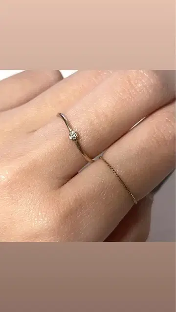 K10 반지 2개 세트