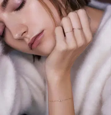 K10 반지 2개 세트