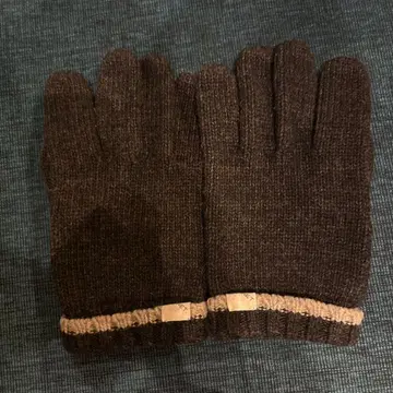 SOPHNET. 가죽 절개 니트 장갑 그로브