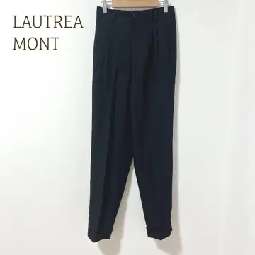 로트레아몽 테이퍼드 팬츠 슬랙스 블랙 고급 실루엣 (M)