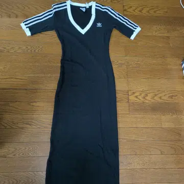 adidas 블랙 롱 원피스 S