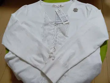 화이트 긴팔 가디건 사이즈 40