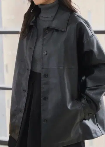 새상품! 페이크 가죽 자켓