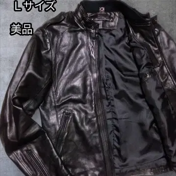 새상품급 빔즈하트 라이더 자켓 싱글 램 가죽 블랙 L