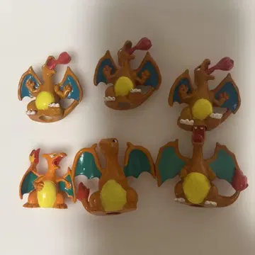 포켓몬 불 타입 리자몽 미니 피규어 6개 세트