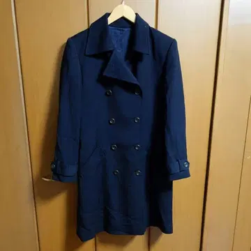 노리즈 네이비 코트 안감 포함 가을 빅 사이즈 오피스 모 100%