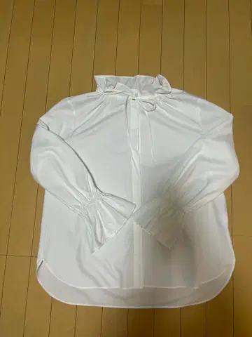 UNITED ARROWS 프릴 칼라 플레어 슬리브 블라우스