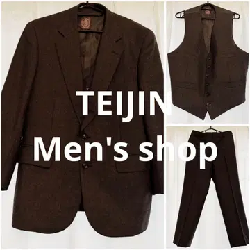 다크/차콜 그레이 정장 세트 (자켓, 베스트, 팬츠)