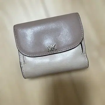 MICHAEL KORS 3단 폴더형 지갑 핑크 베이지