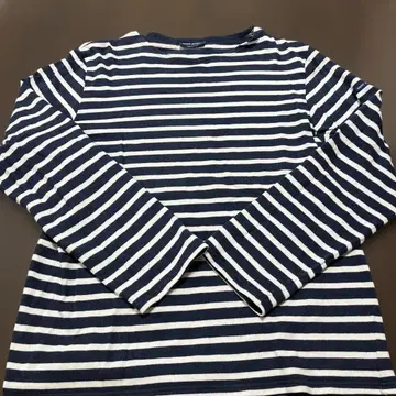 SAINT JAMES 보더 긴팔 티셔츠