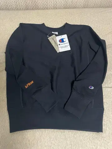 챔피온 스웨트 셔츠 리버스 위브 블랙