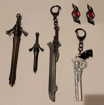 Devil May Cry 단테 네로 메탈릭 키링