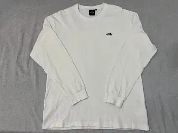 THE NORTH FACE 화이트 롱 슬리브 L