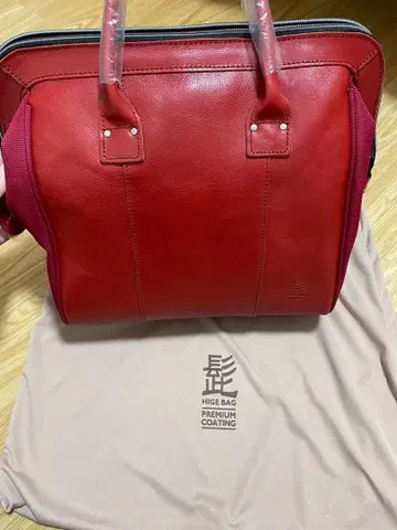 가죽 비즈니스 백 레드