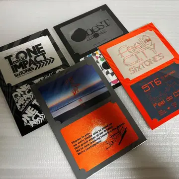 SixTONES 투어 스티커 세트