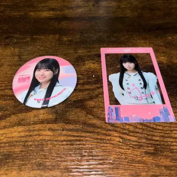 마츠모토 카즈코 신참자 캔뱃지 폴라로이드풍 클리어 카드