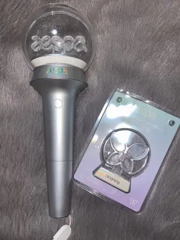 aespa 구 응원봉 엠블럼 닝닝 트레이딩 카드 포함 박스 포함