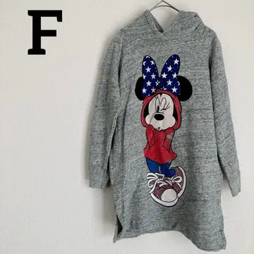 노브랜드 [ F ] 미니 마우스 후드 부착 후드티 그레이