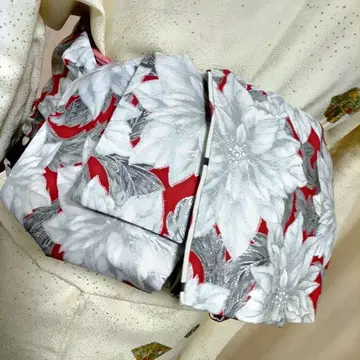 어른용 헤코 오비 반폭 오비 핸드메이드 미오 No.2315 포인세티아