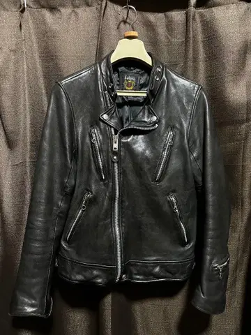 Schott 블랙 가죽 라이더 자켓 L 사이즈