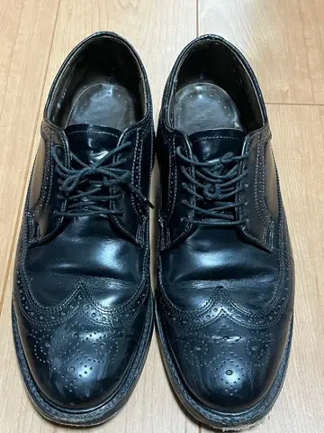 블랙 윙칩 비즈니스 슈즈