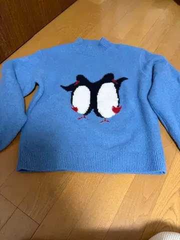 kate spade 펭귄 패턴 스웨터
