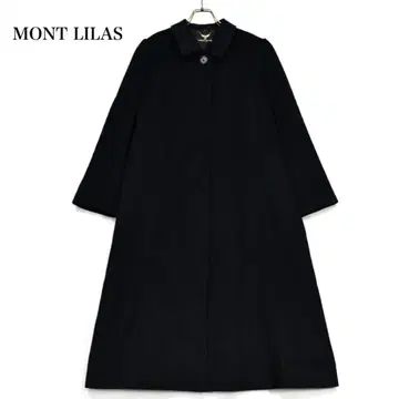 새상품급 mont lilas 롱 코트 캐시미어 50% 블랙