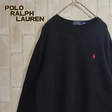 폴로 랄프로렌 맨투맨 트레이닝복 블랙 V 가제트 자수