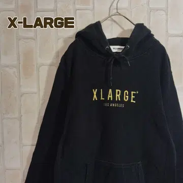 엑스라지 후드티 풀오버 블랙 자수