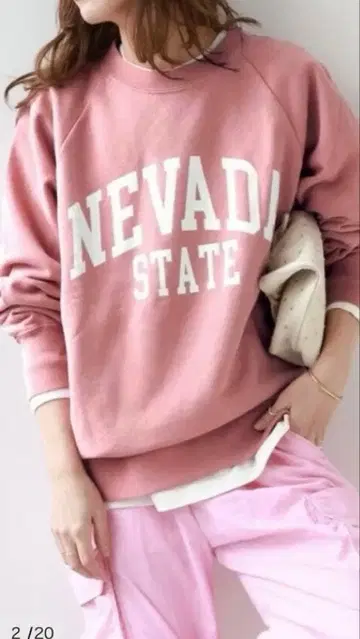 relume 맨투맨 핑크