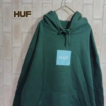 하프 HUF 후드티 그린 풀오버