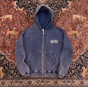 BLACK OUT CRACK ZIP HOODIE