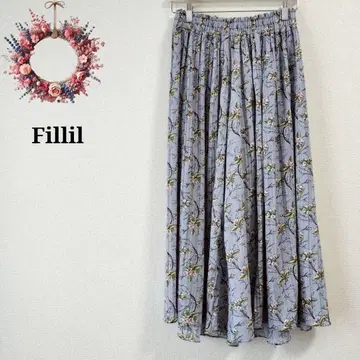 피릴 꽃무늬 이지 팬츠 플리츠 와이드 플라워 프린트 루즈핏 F