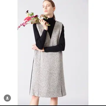 새상품급 ADORE 클래식 헤링본 점프 스커트 원피스 클리닝 완료!