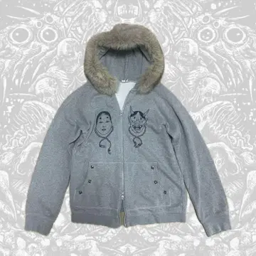 jp label archive 퍼 후드티 반야 일본풍 패턴 헤이세이