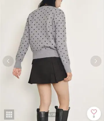 새상품급 비비드 레이디 가디건 그레이