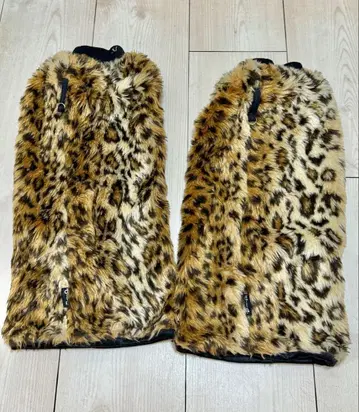 d.i.a 레오파드 무늬 퍼 레그 워머