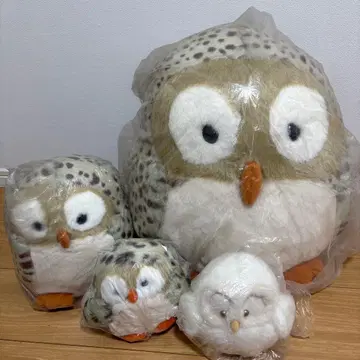 HIROKUN HOUSE 히로쿤하우스 봉제 인형 올빼미 4마리 세트