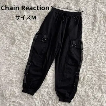 체인 리액션 본지티 카고 파라슈트 팬츠 블랙 사이즈 M